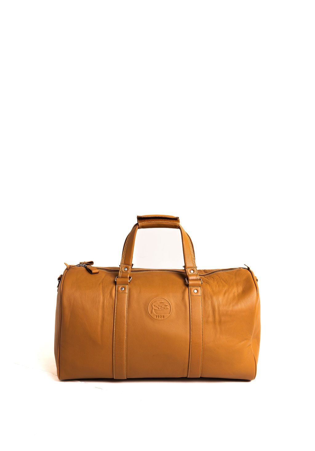 Caramel Leather Duffle Bag
