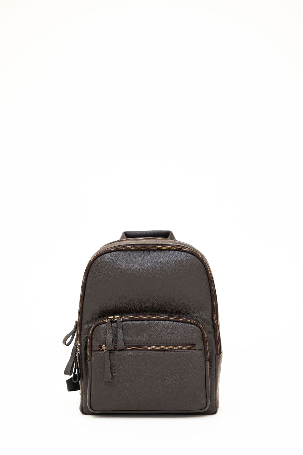 Rare Breed Heritage Leather Backpack brown – front view on white background