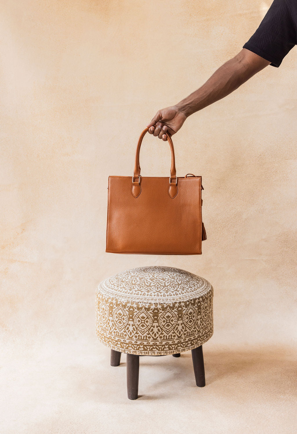 Leather Tote Bag for Women – Tan Brown